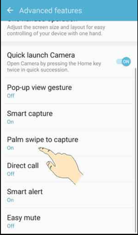Cara Screenshoot Samsung j7 Prime Swipe Gesture